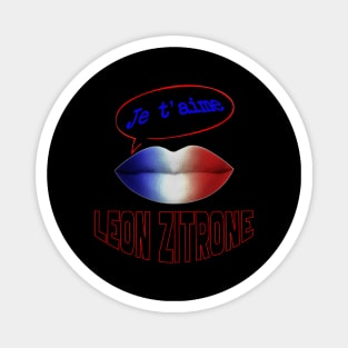 FRENCH KISS JE T'AIME LEON ZITRONE Magnet